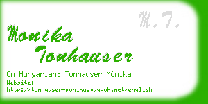 monika tonhauser business card